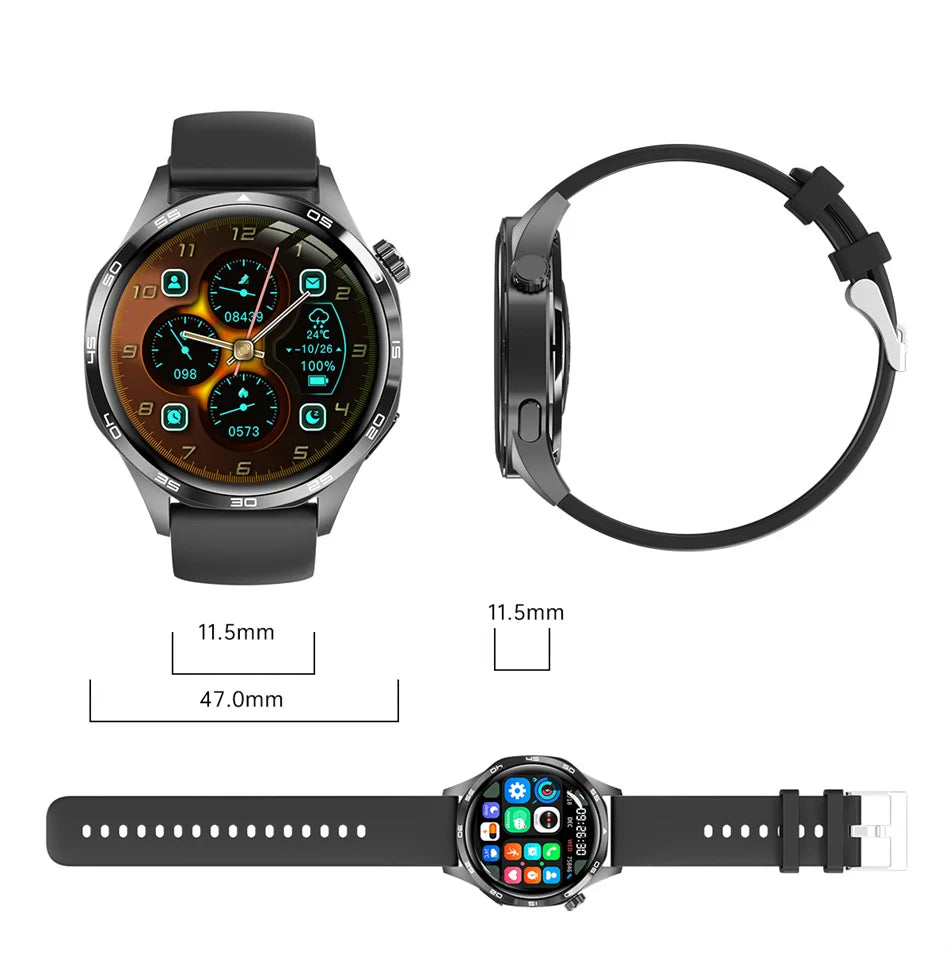 Zegarek smart watch 5 pro | gps, nfc, amoled, rozmowy bluetooth