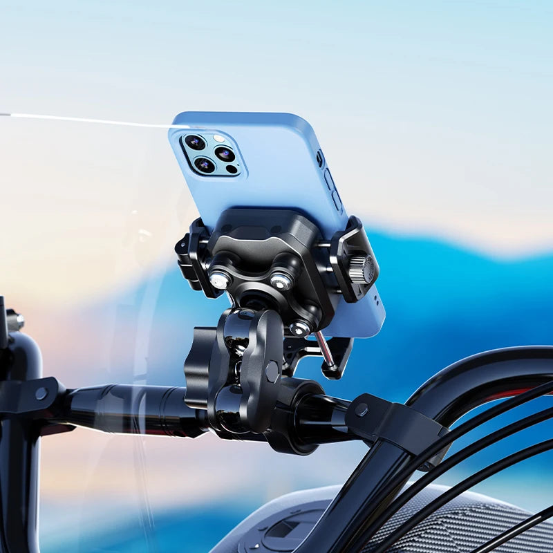 Uchwyt motocyklowy na telefon apex rush – ładowarka bezprzewodowa 15w i usb-c 36w
