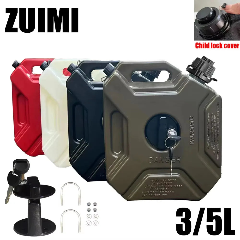 Kanister paliwa motocyklowego 3/5l z blokadą dziecięcą antystatyczny