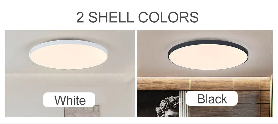 MARPOU Large LED Ceiling Lamp - Modern Bright Illumination for Bedroom