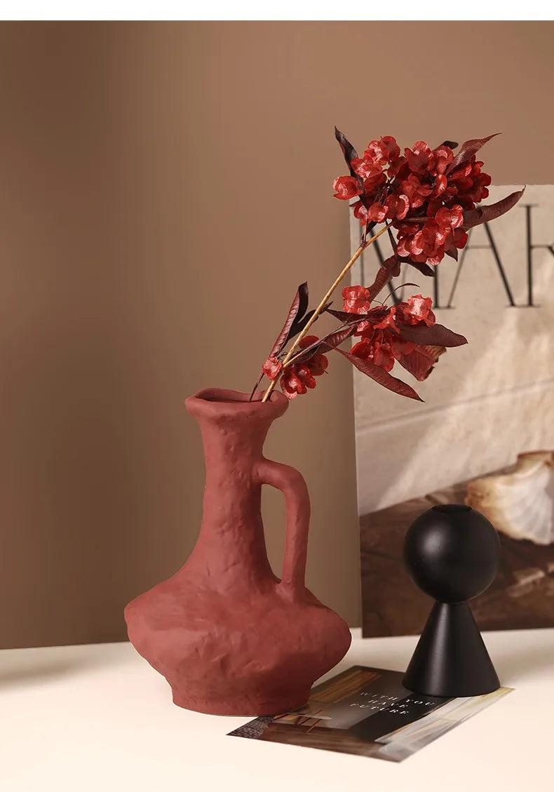 Vabena Nordic Ceramic Hydroponic Vase | Table & Bathroom Decor