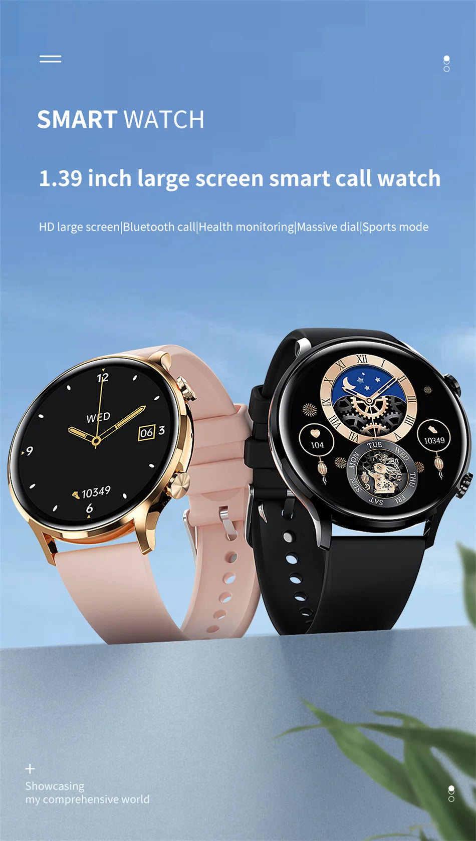 Vabena 2026 smartwatch dla kobiet i mężczyzn | amoled, gps, ip68