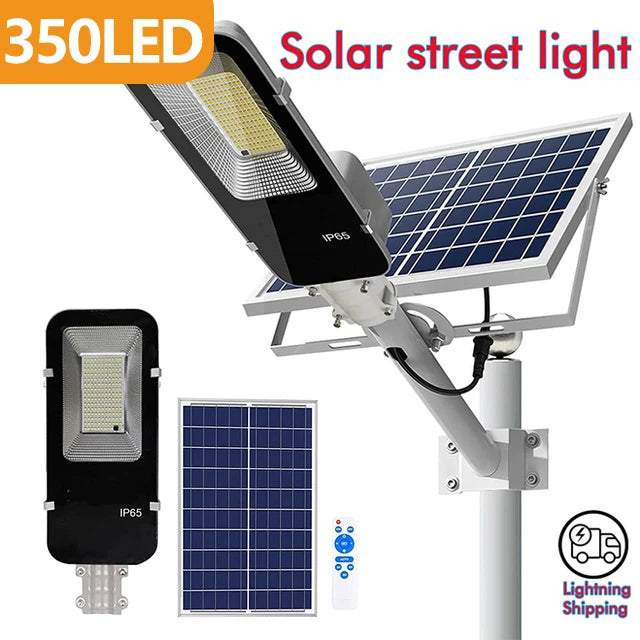 Latarnia uliczna solarna 200w - zewnętrzna, wodoodporna, automatyczna