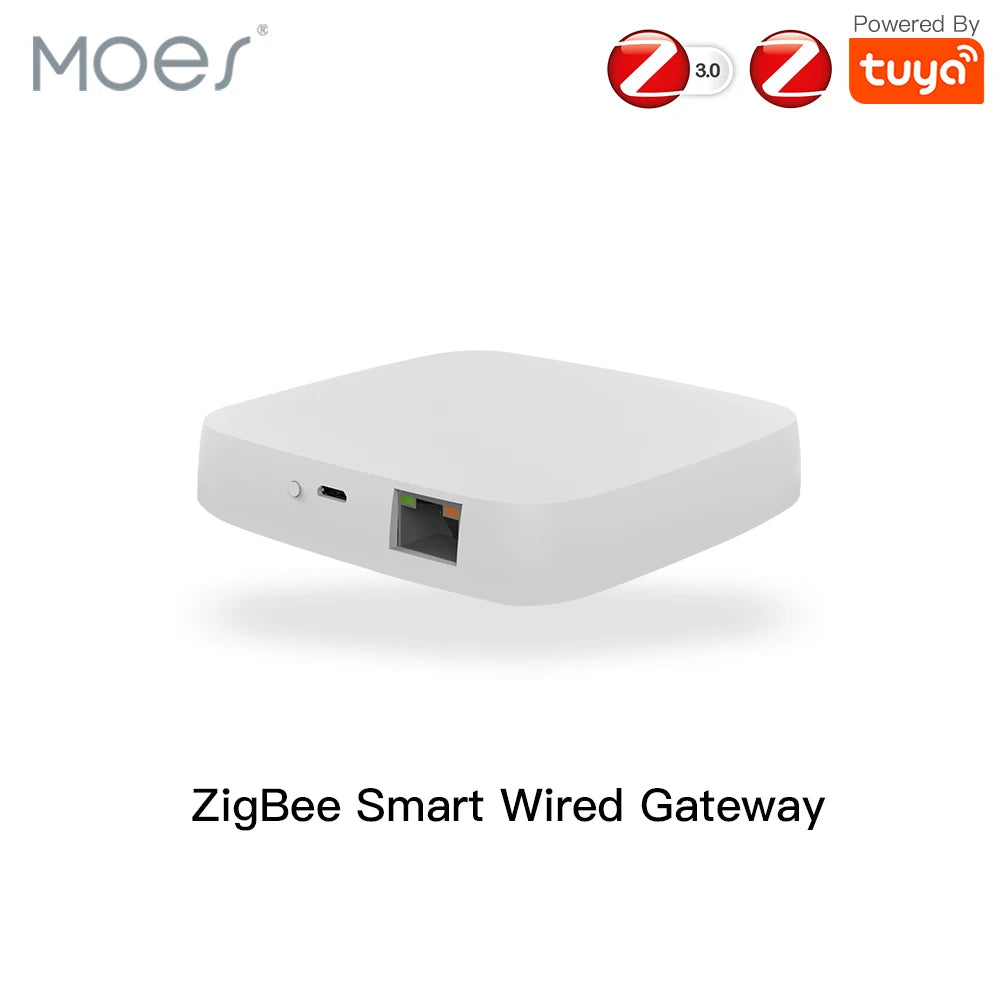 Moes przewodowa brama zigbee 3.0 – koncentrator ethernet do inteligentnego domu