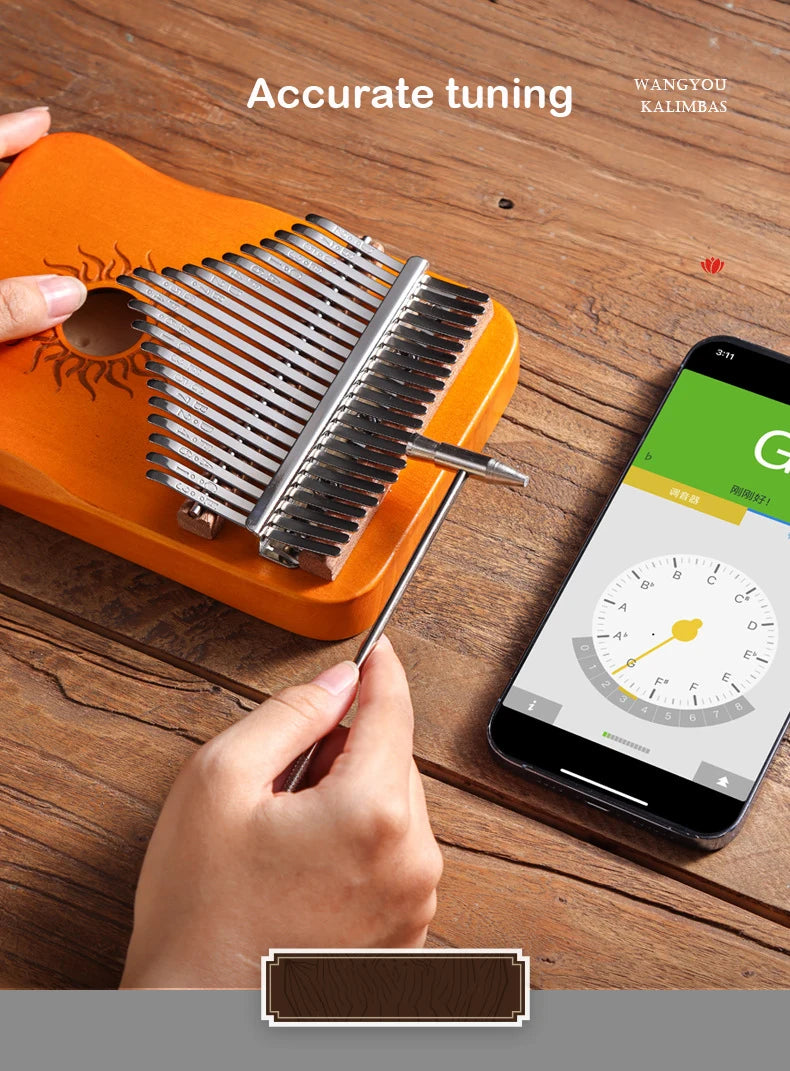 Hluru 17 21 klawiszy kalimba pianino palcowe – instrument muzyczny dla początkujących