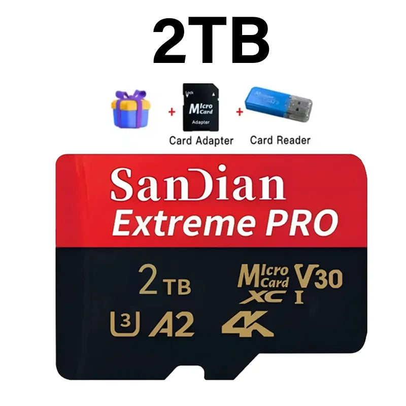High-Speed Micro SD Card U3 V30 for 4K UHD Video & Apps | 128GB-512GB
