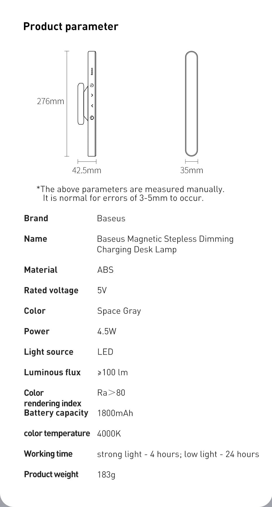 Baseus magnetyczna lampa na monitor – ochrona oczu i lampka biurkowa