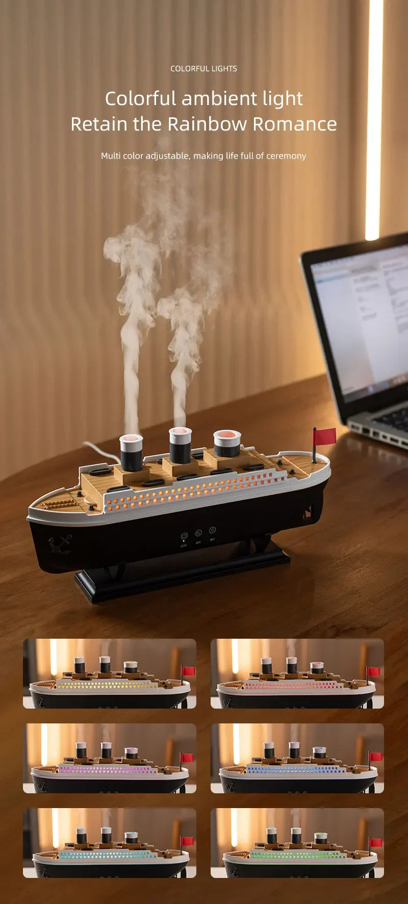 Nawilżacz powietrza crearoma titanic – 250ml z pilotem zdalnego sterowania