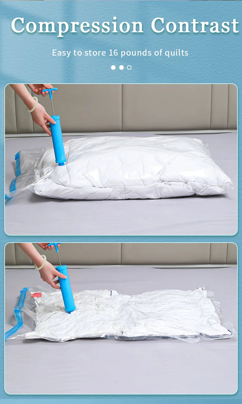 Vabena Vacuum Storage Bags for Clothes & Bedding - Space Saving Organizer