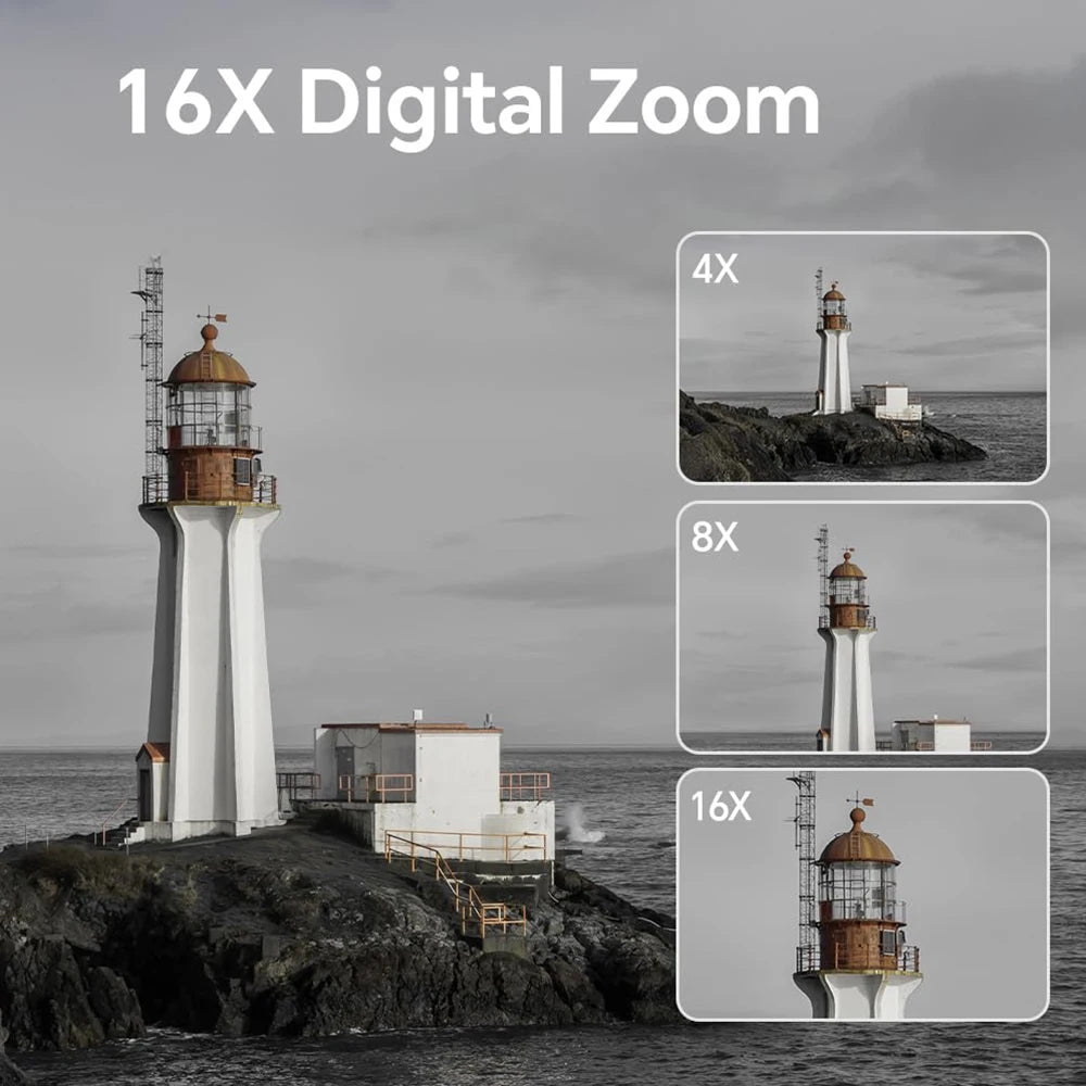 Vabena 8k 88mp aparat vlogowy z podwójnym obiektywem i wi-fi