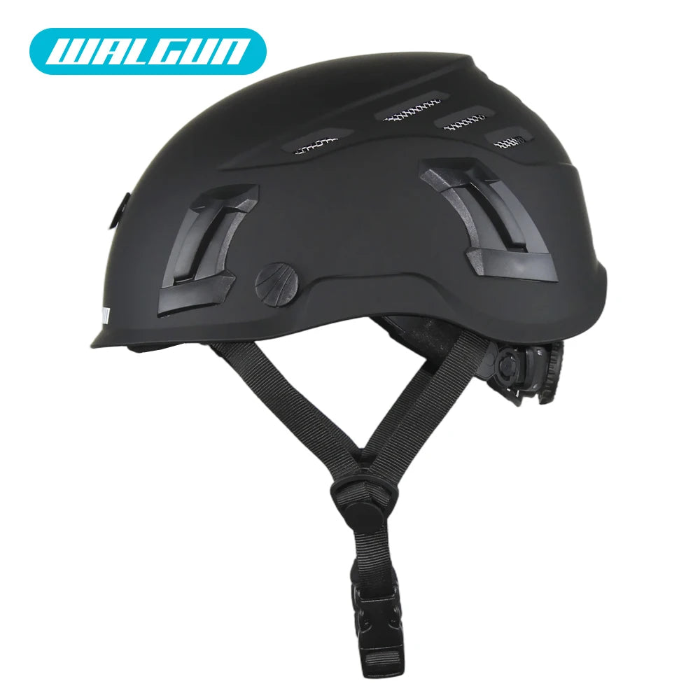 Kask ochronny walgun k202 | praca na wysokości z goglami, wizjerem i ochroną słuchu