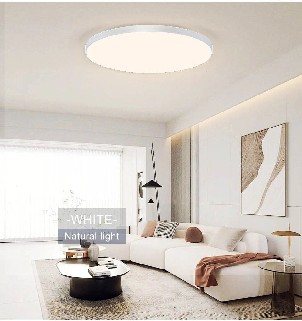 MARPOU Large LED Ceiling Lamp - Modern Bright Illumination for Bedroom