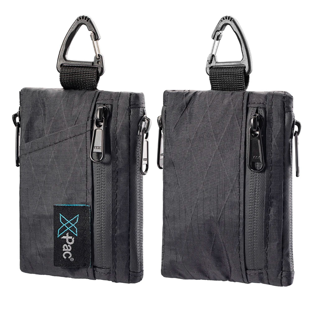 Etui organizer x-pac edc z pięcioma kieszeniami, portfel na karty i monety z zamkiem ykk