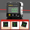 Professional Digital Level Protractor Inclinometer | 360° Magnetic Laser Angle Gauge