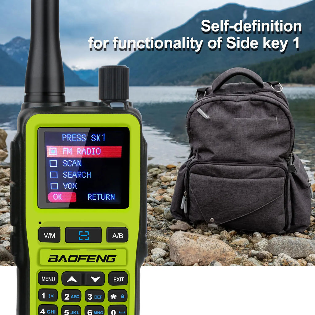 Baofeng uv-5r mini zestaw 2 sztuk dwuzakresowy radiotelefon kompaktowy 5w z odbiornikiem pasma lotniczego i ładowaniem usb-c