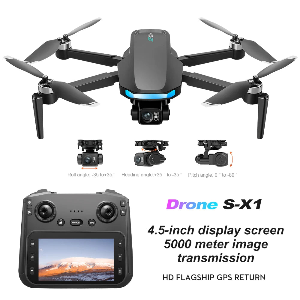 S-X1 MAX GPS Drone with 4K Camera & 3-axis Gimbal | Max Flight