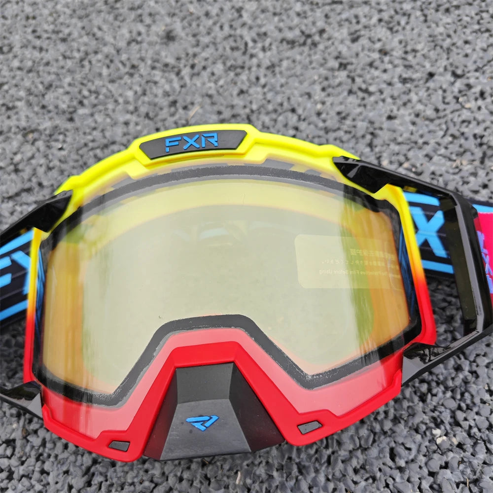Fxr gogle motocrossowe hd soczewka przeciwmgielna mx mtb okulary na motocykl terenowy