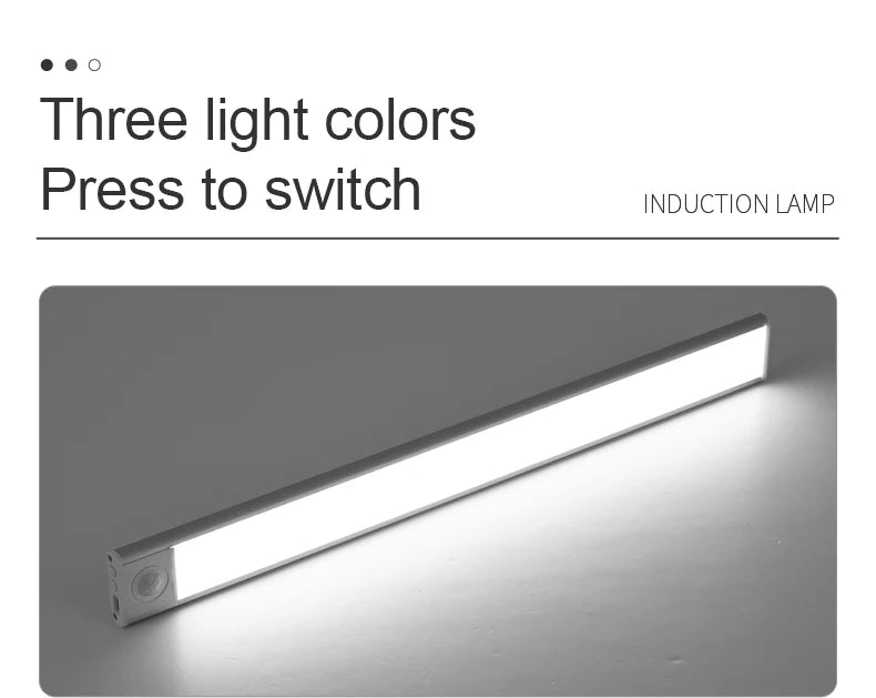 Lampka szafkowa led usb-c z czujnikiem ruchu do kuchni i garderoby