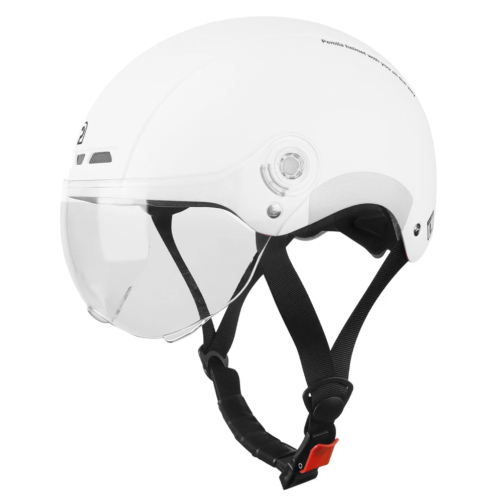Kask rowerowy pemila z goglami, ochroną uszu i odblaskami - dla dorosłych mtb szosa e-bike