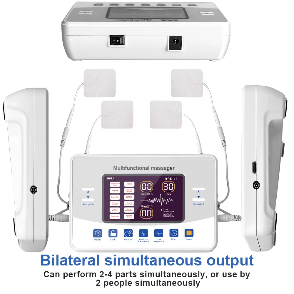 Elektryczny stymulator mięśni ems tens | ładowalny masażer pulsacyjny
