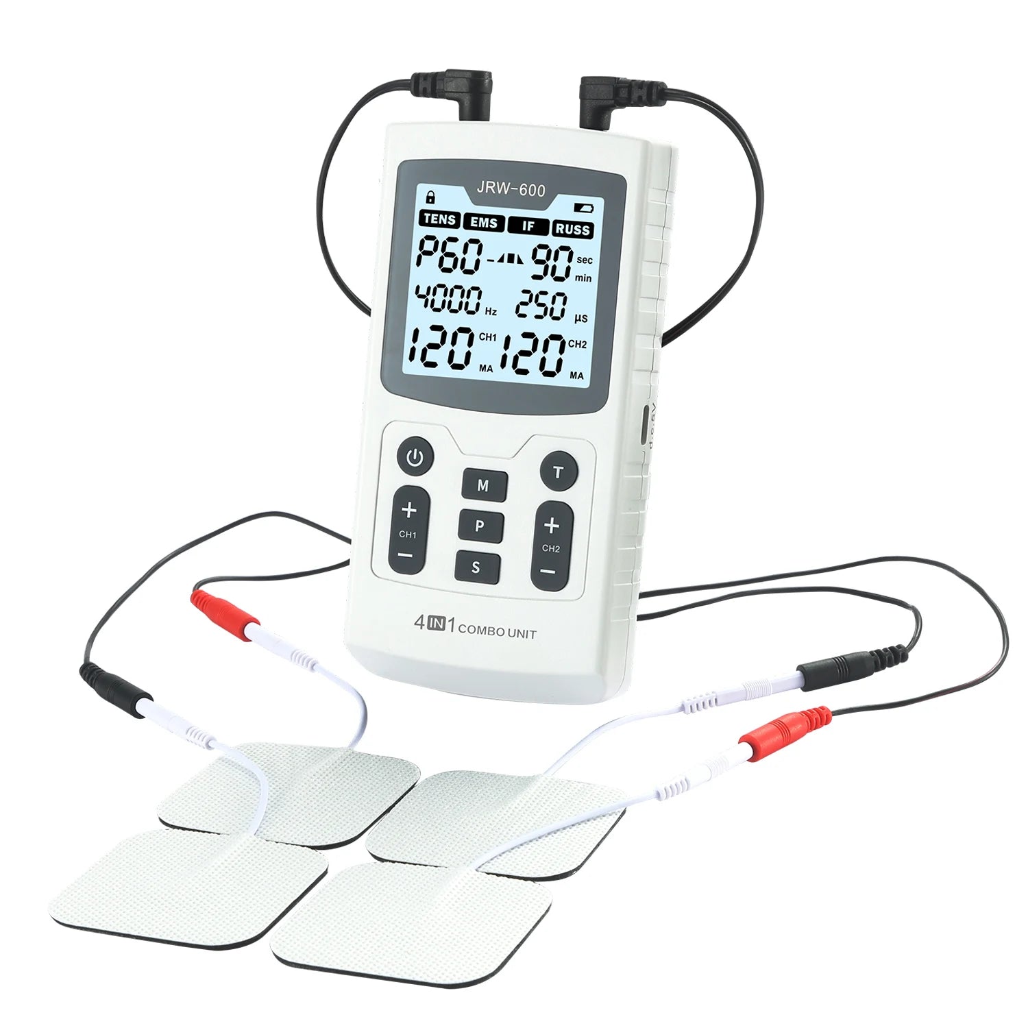 4 w 1 stymulator mięśni 4000hz | terapia ems tens ifc russ | 60 trybów uśmierzania bólu