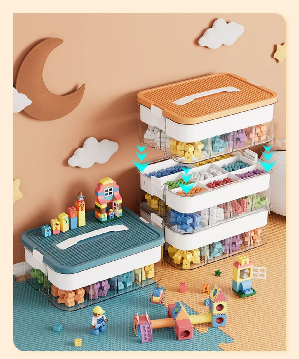 Pojemnik na klocki lego | organizer zabawek dla dzieci | sortowanie części