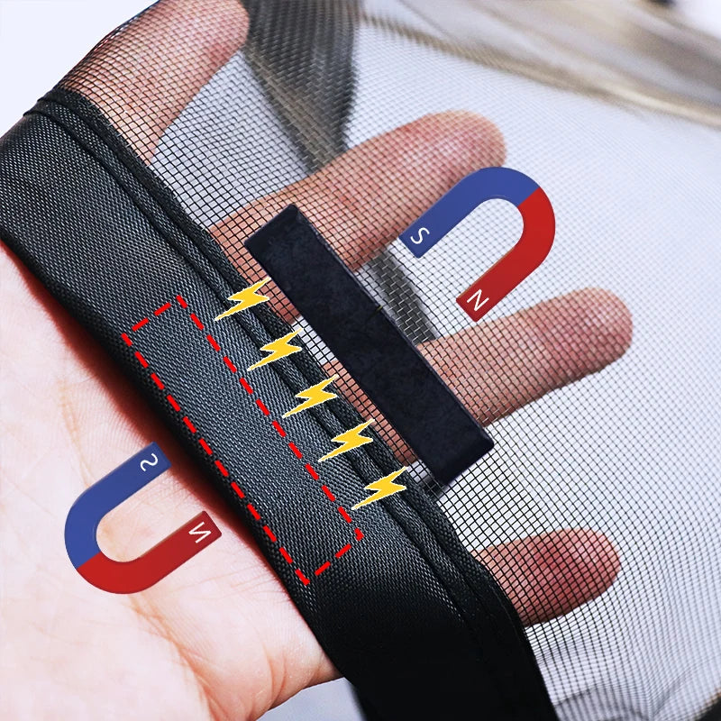 Magnetyczna moskitiera na drzwi | siatka przeciw owadom | automatyczne zamykanie