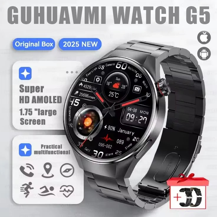 Smartwatch g5 plus | 1.75" hd amoled, gps i monitor aktywności