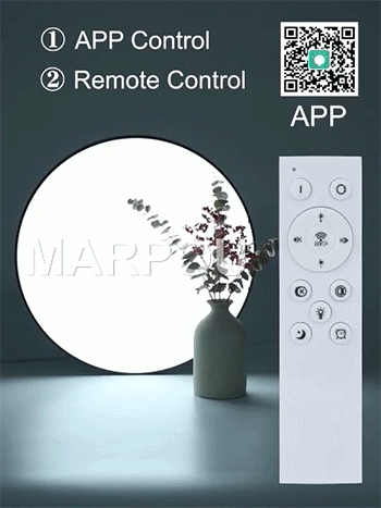MARPOU Dimmable LED Ceiling Lamp - Modern Bedroom Lighting