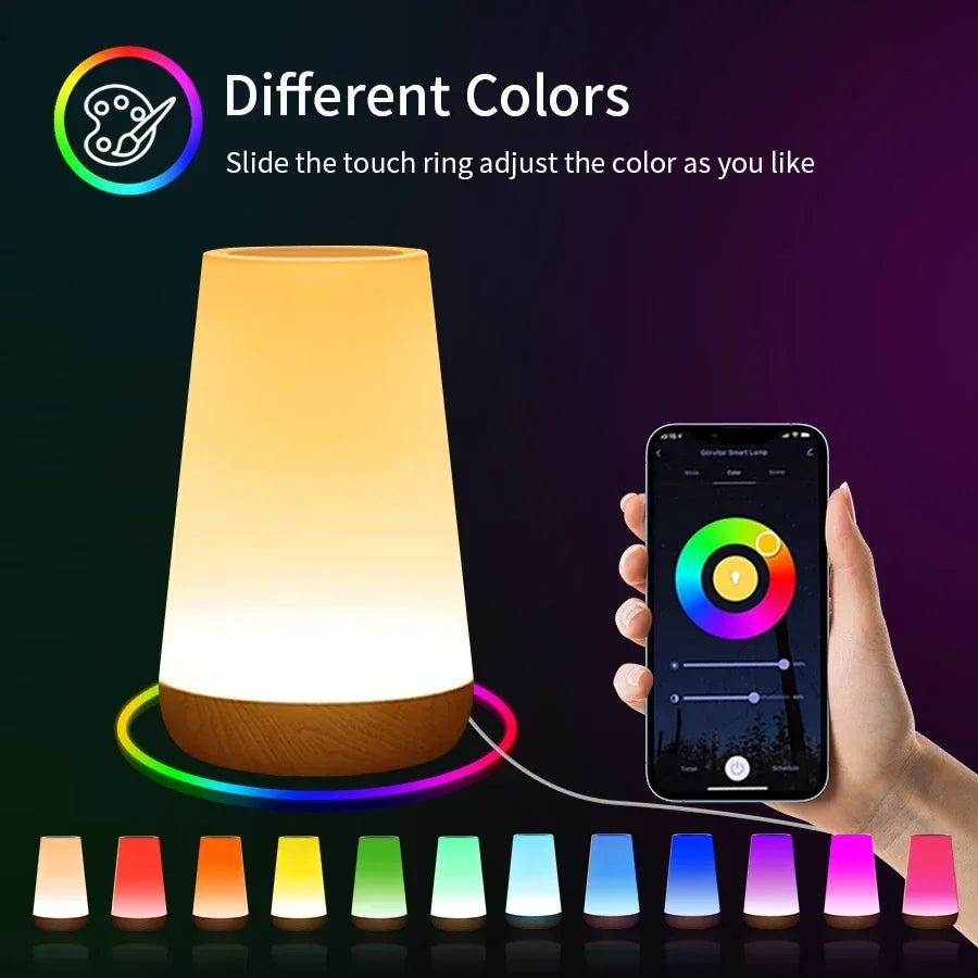 Inteligentna lampka nocna tuya wifi led - ściemniana lampa dotykowa z usb, alexa i google home