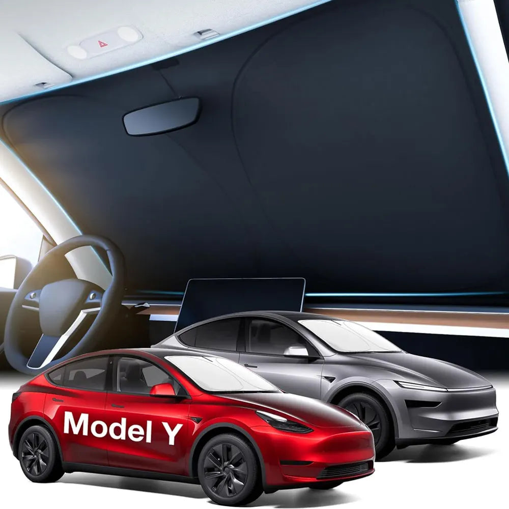 Osłony przeciwsłoneczne dachu do tesli model 3 highland 2026 i modelu y | blokada ciepła tkaniną ice cloth
