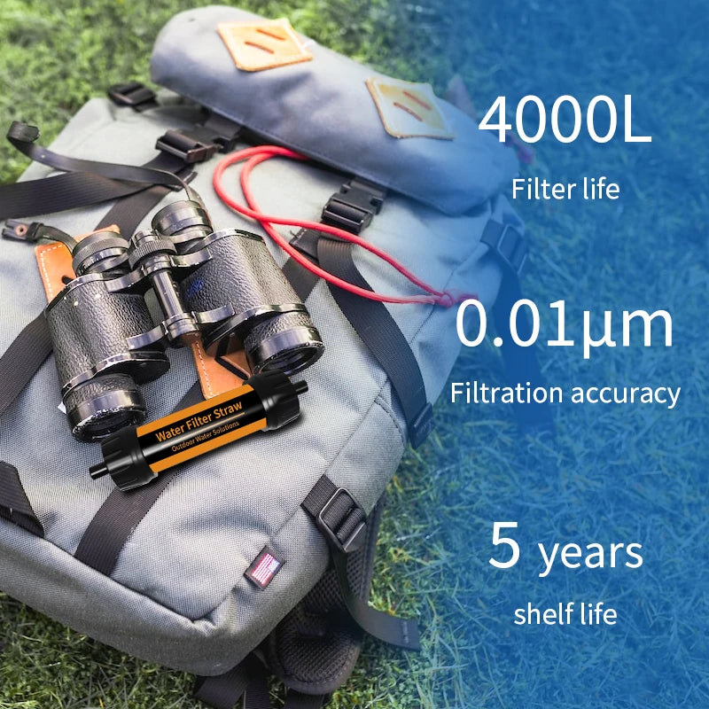 Filterwell mini słomka do wody - sprzęt survivalowy na piesze wycieczki i kemping