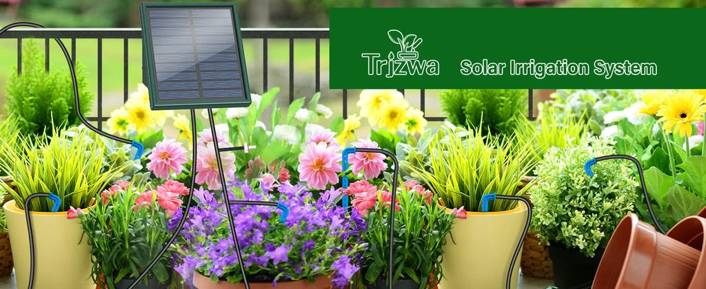 Solarny automatyczny system nawadniania kroplowego do ogrodu i na balkon