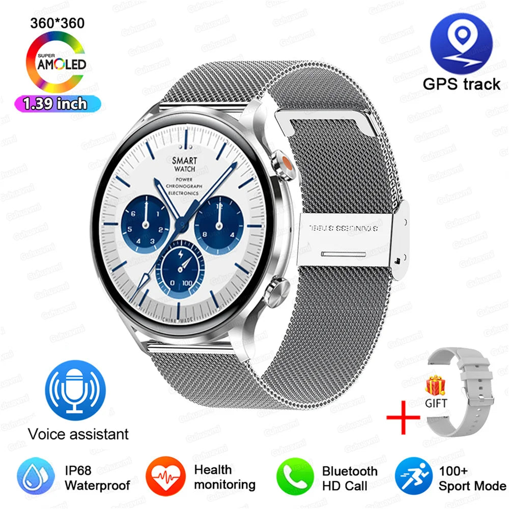 Vabena 2026 smartwatch dla kobiet i mężczyzn | amoled, gps, ip68