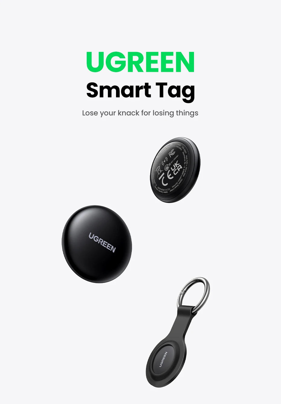 UGREEN Finder Smart Tag with Apple Find My for iOS Devices