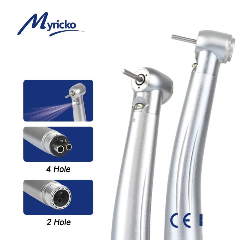 Myricko dentalna kątnica wysokoobrotowa led — prosta
