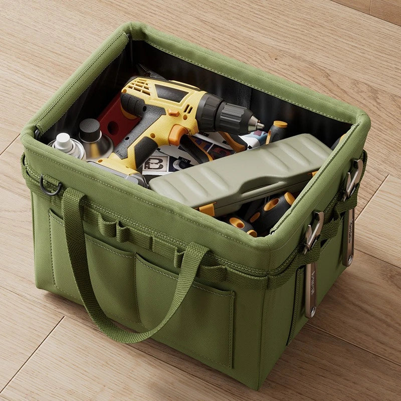 Heavy-Duty Foldable Tool Bag - Large Oxford Fabric Organizer