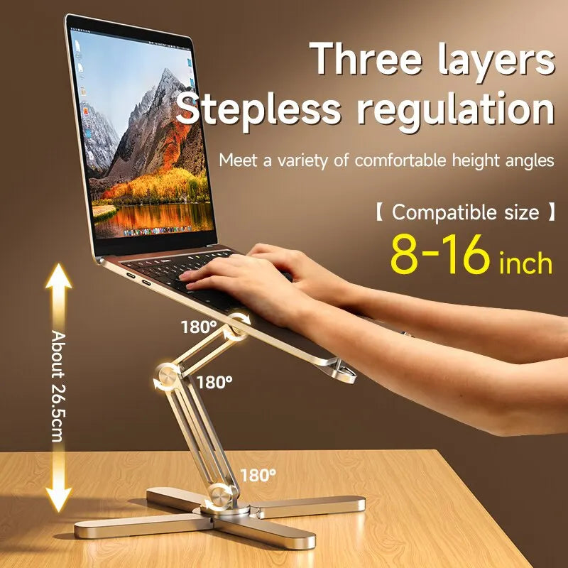 Stojak na laptopa i tableta yasoko - składany, aluminiowy
