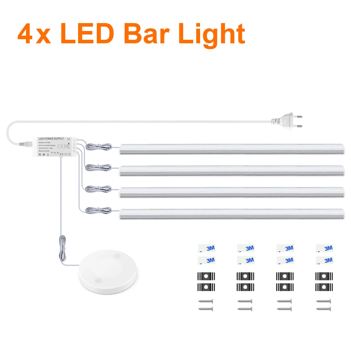 Smart Wireless LED Cabinet Lights: Motion & Touch Sensor for Kitchen & Wardrobe