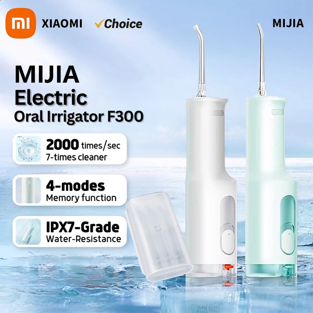 Mijia xiaomi f300 przenośny irygator do zębów - głębokie czyszczenie jamy ustnej