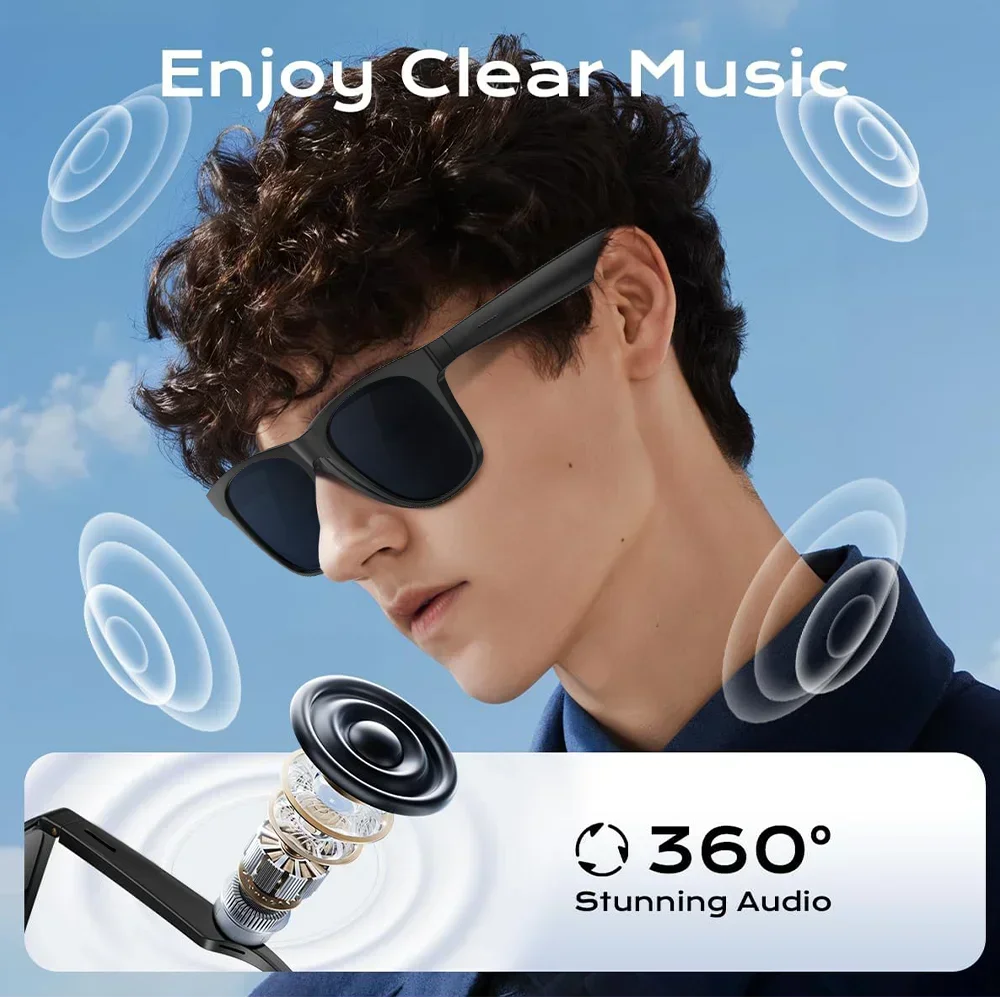 Inteligentne okulary lenovo 2026 ai smart glasses 8k | sterowanie dotykowe, nagrywanie wideo i foto, tłumacz