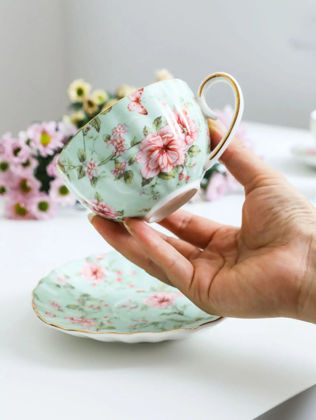 Vabena Luxury Bone China Coffee & Tea Set - Elegant Serveware