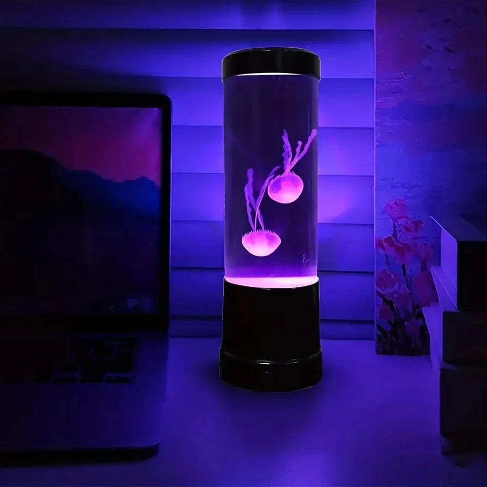Lampa meduza led akwarium – zdalne sterowanie, 8 kolorów