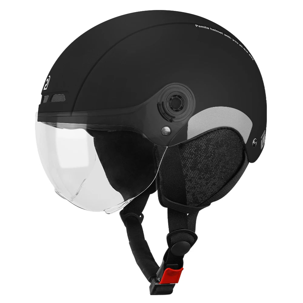 Kask rowerowy pemila z goglami, ochroną uszu i odblaskami - dla dorosłych mtb szosa e-bike