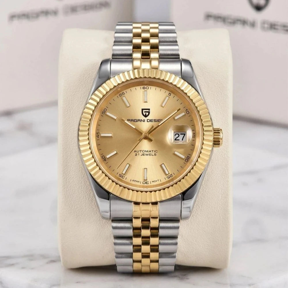 Pagani design 2026 datejust luksusowy męski zegarek mechaniczny pd-1645