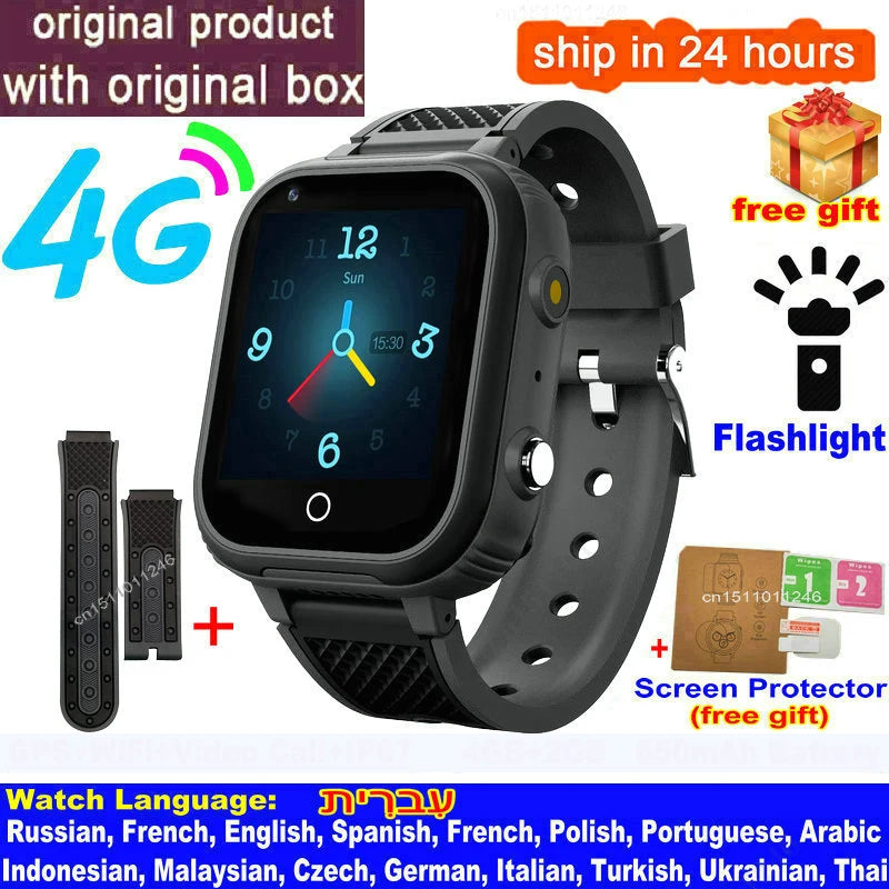 Lt21 smartwatch dla dzieci 4g – gps, rozmowy wideo, sos, wodoodporność ip67