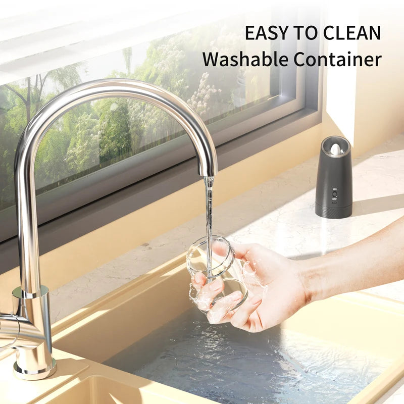 USB Rechargeable Electric Salt & Pepper Grinder - Adjustable Coarseness