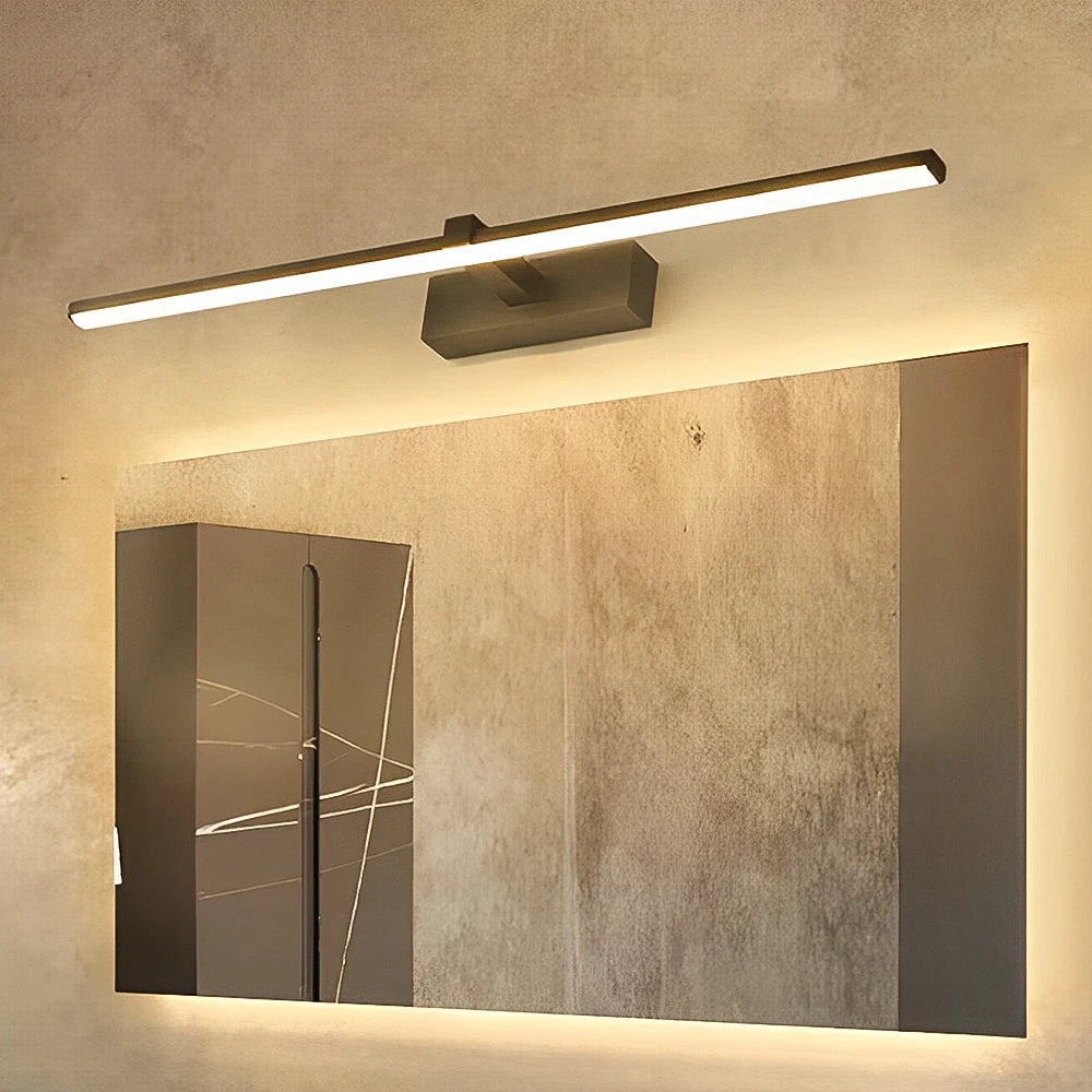 Vabena nowoczesna lampa ścienna led do łazienki, trzy kolory, aluminiowa