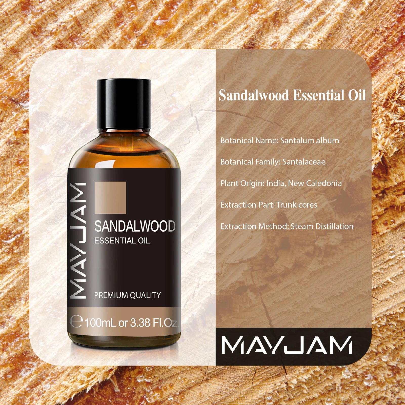 Olejek eteryczny mayjam drzewo sandałowe lawenda 10ml do aromaterapii
