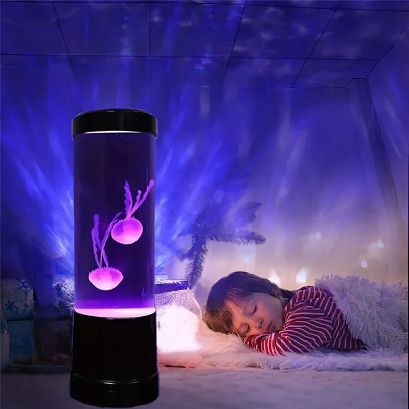 Lampa meduza led akwarium – zdalne sterowanie, 8 kolorów